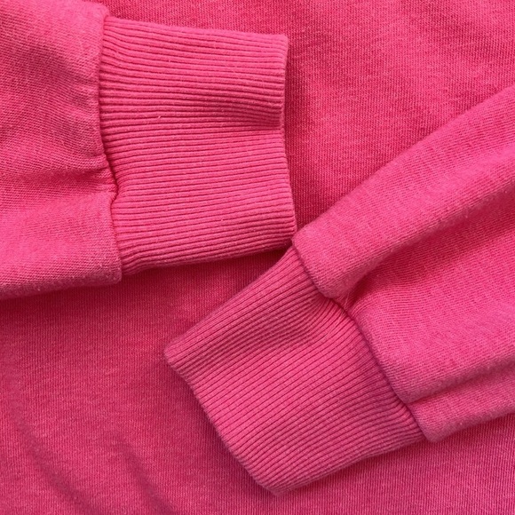 Disney Parks Mickey Mouse Pink Hoodie WDW Embroidery Stripes Colorful Soft Large - Picture 9 of 11